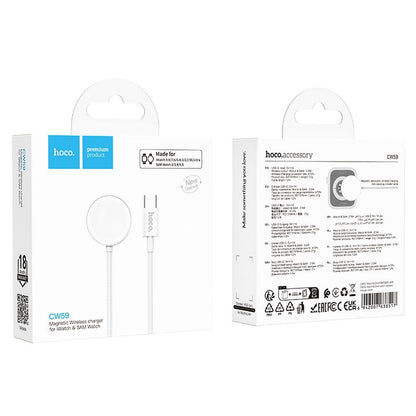 Ladekabel HOCO CW59 für Apple Watch / Samsung Galaxy Watch Series, Weiß