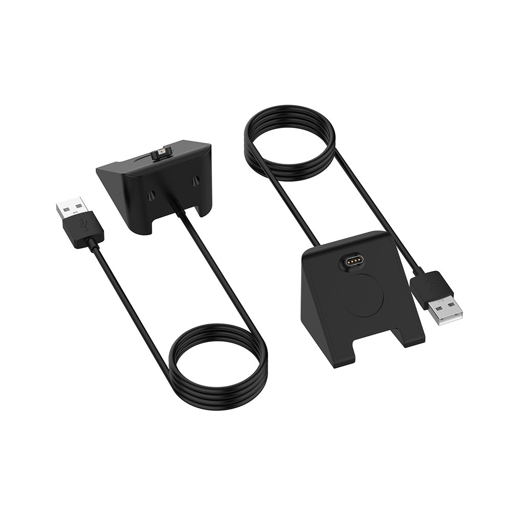 Ladekabel Techsuit TGC3 für Garmin Fenix 5 Plus / 7X / 6X / 6 / 5, USB-A, Schwarz