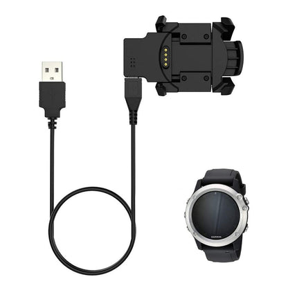 Techsuit TGC5 Charging Cable for Garmin Fenix 3 Sapphire / 3 HR / 3, USB-A, Black