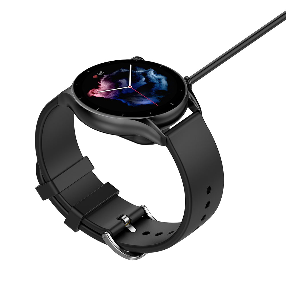 Ladekabel Techsuit THA3 für Amazfit Watch Series, USB-A, Schwarz