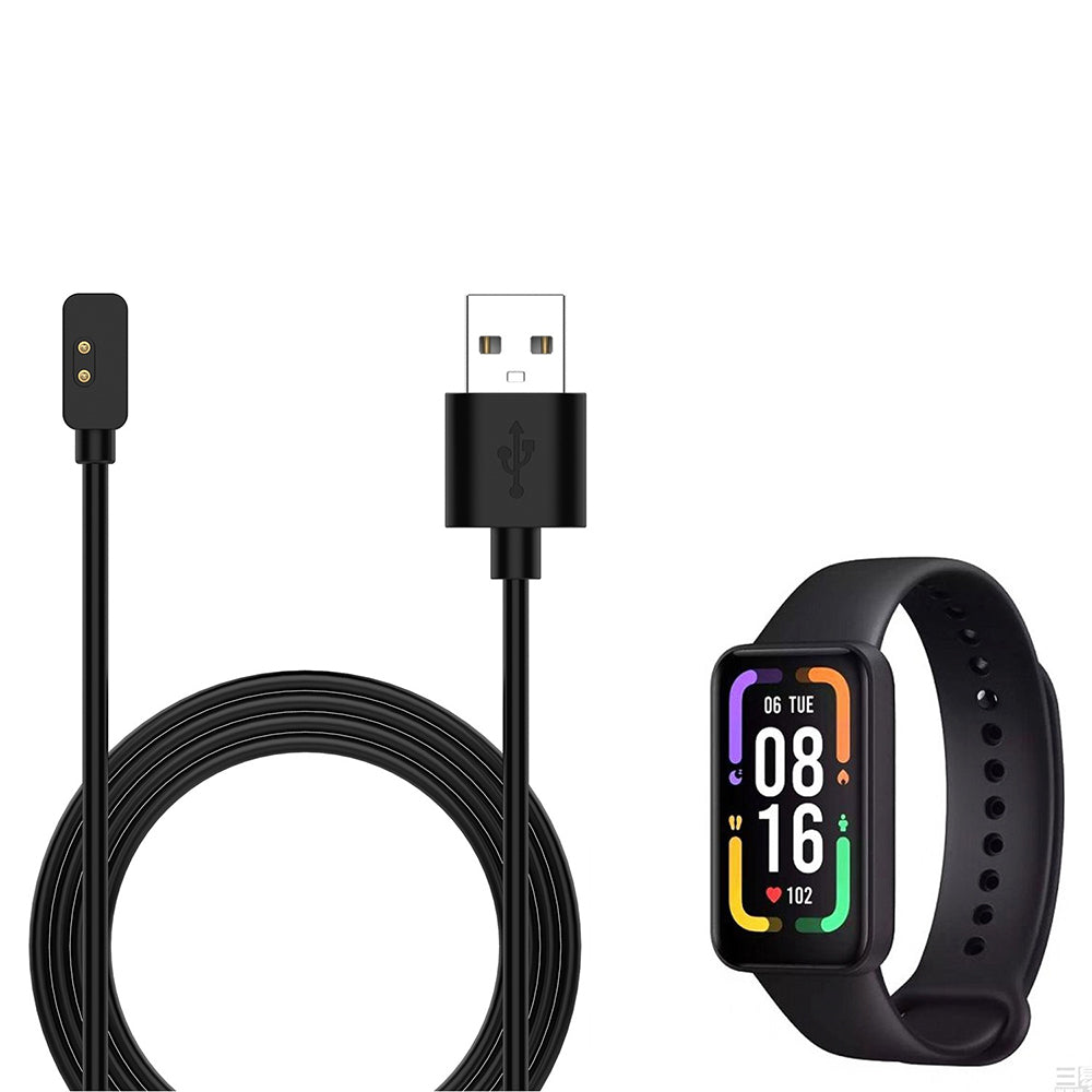 Câble de Chargement Techsuit TXC2 pour Xiaomi Smart Band 7 Pro / Redmi Watch 2 / Watch 2 Lite, USB-A, Noir