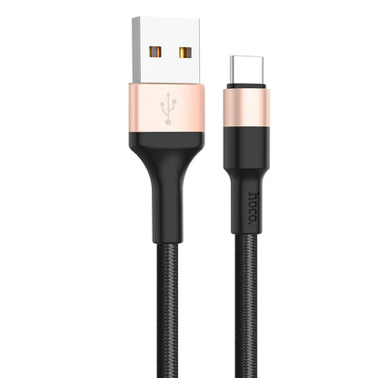 Câble de Données et de Charge USB-A - USB-C HOCO X26 Xpress, 18W, 1m, Doré