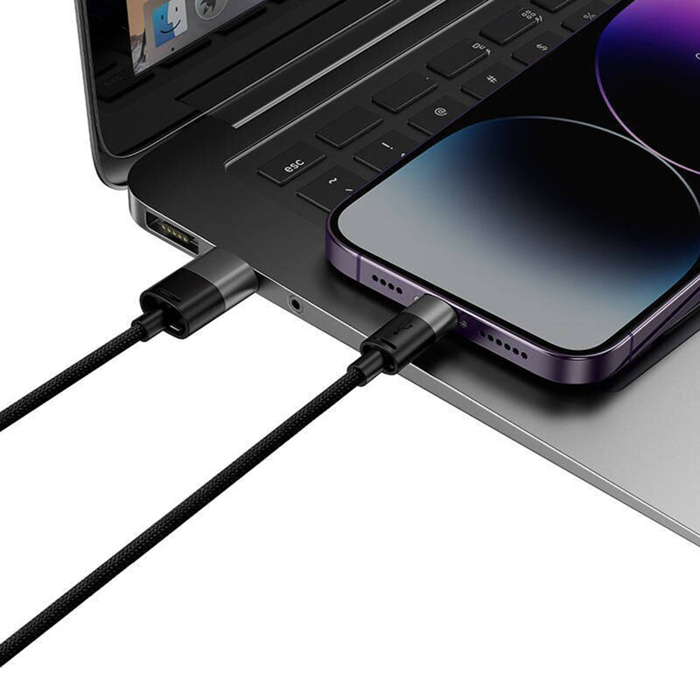 Câble de charge USB-A - Lightning / microUSB / USB-C Baseus StarSpeed 3in1, 20W, 0.6m, Noir P10319900111-00