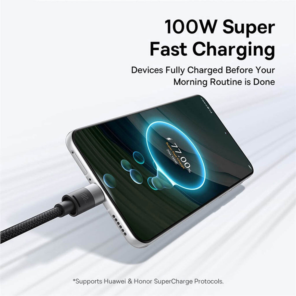 Câble de charge USB-A - Lightning / microUSB / USB-C Baseus StarSpeed 3in1, 20W, 0.6m, Noir P10319900111-00