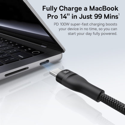 Câble de Chargement USB-C - 3 x USB-C Baseus Flash Series III 3en1, 100W, 1.5m, Noir P10377503111-00