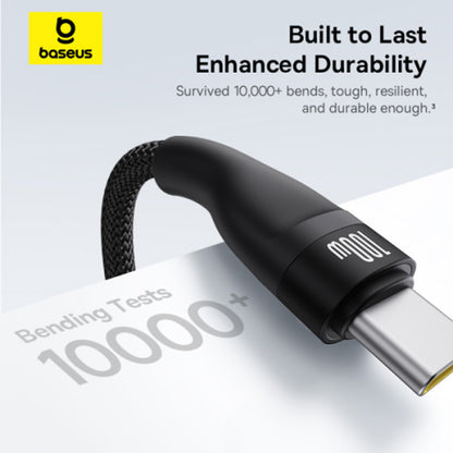 Câble de Chargement USB-C - 3 x USB-C Baseus Flash Series III 3en1, 100W, 1.5m, Noir P10377503111-00