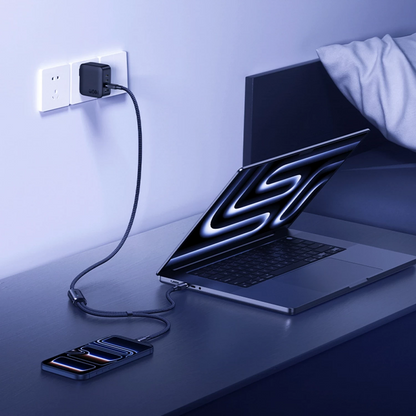 USB-C Charging Cable - 2 x USB-C Baseus Flash 4 2in1, 140W, 1.5m, Black E0426X00