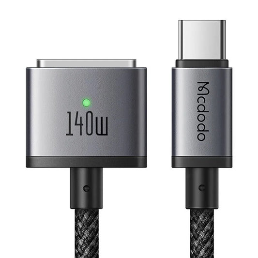 Câble de charge McDodo CA-1470, USB-C - MagSafe 3, 140W, 2m, Noir