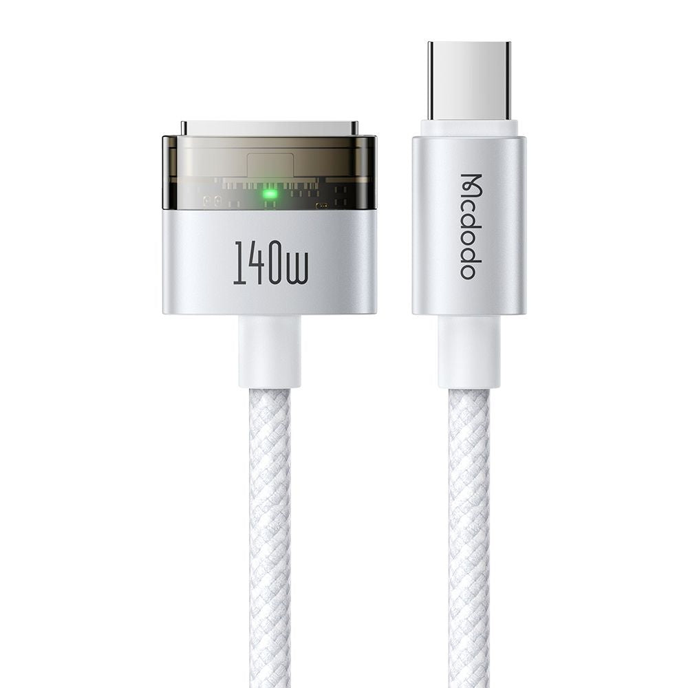 Ladekabel McDodo CA-2071, USB-C - MagSafe 3, 140W, 2m, Weiß