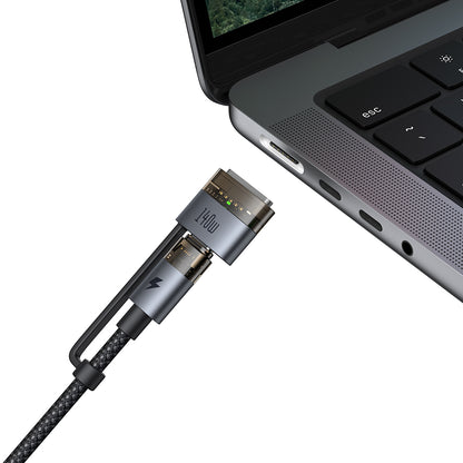 USB-C Ladekabel - USB-C / MagSafe 3 Mcdodo CA-8860, 240W, 2m, Schwarz
