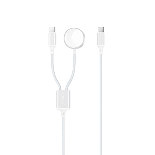 Chargeur sans fil XO Design CX030 pour Apple Watch Series, USB-C, Blanc