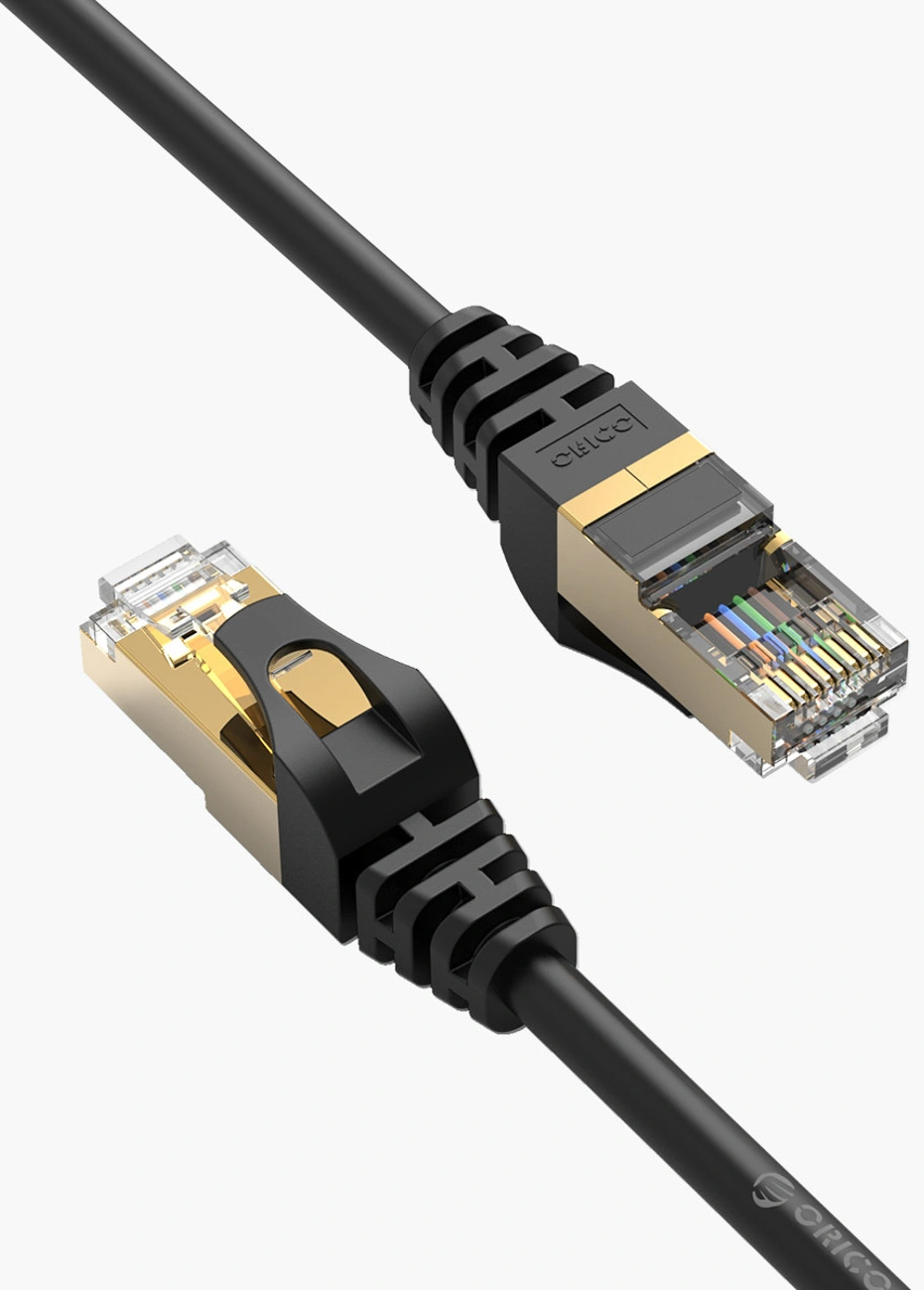Orico PUG-C7 Netzwerkkabel, UTP, Cat7, 5m, Schwarz