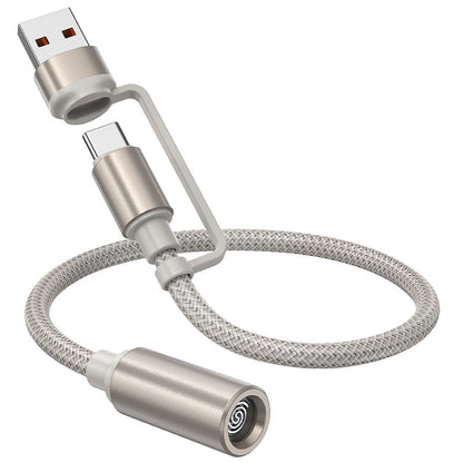 Briquet Électrique HOCO UA38B, USB-C / USB-A, 0.3m, Doré