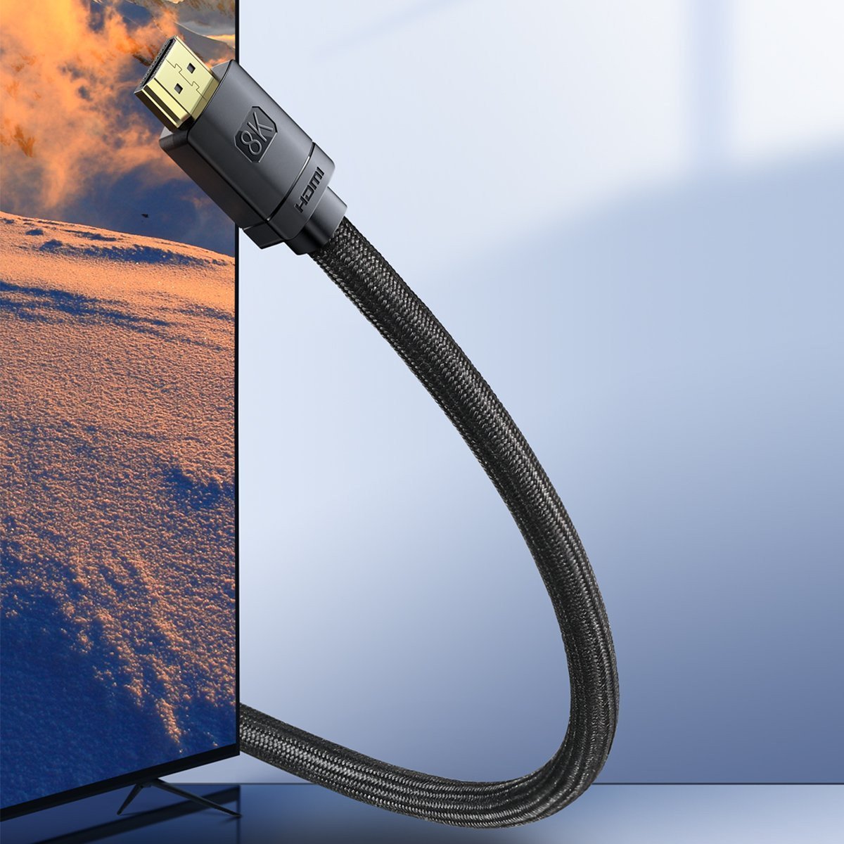 Baseus High Definition Videokabel, HDMI - HDMI, 8K, 2m, Schwarz CAKGQ-K01