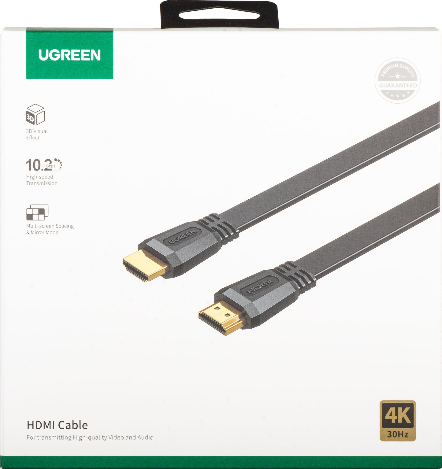UGREEN ED015 Videokabel, HDMI - HDMI, 4K, 5m, Schwarz
