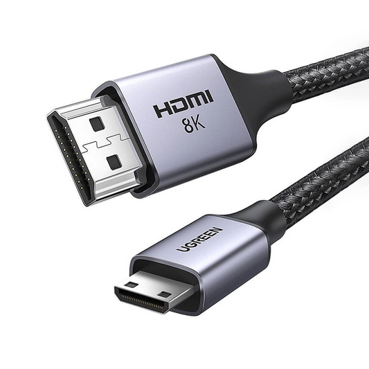 Câble Vidéo UGREEN HD163, miniHDMI - HDMI, 8K, 2m, Gris