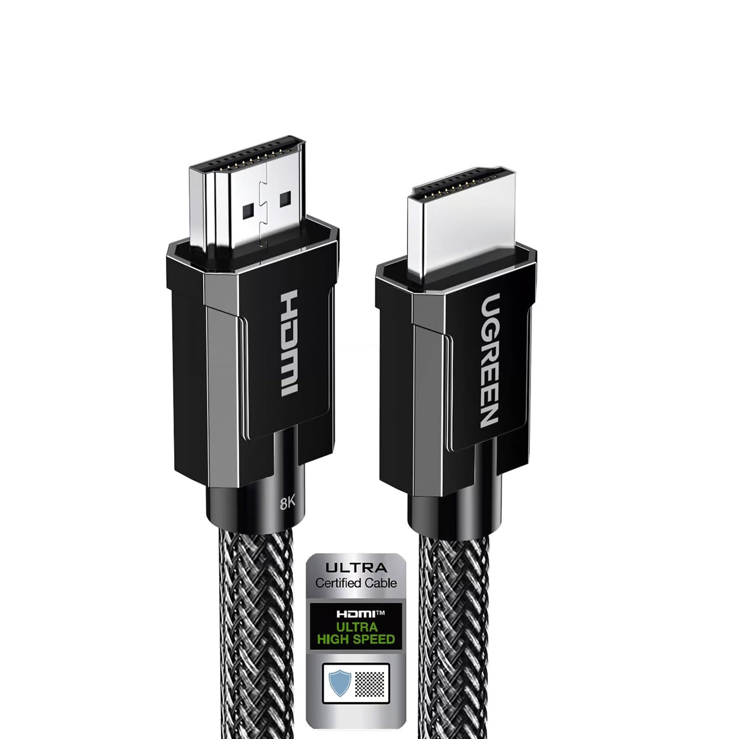 Câble Vidéo UGREEN, HDMI - HDMI, 8K, 1.5m, Noir