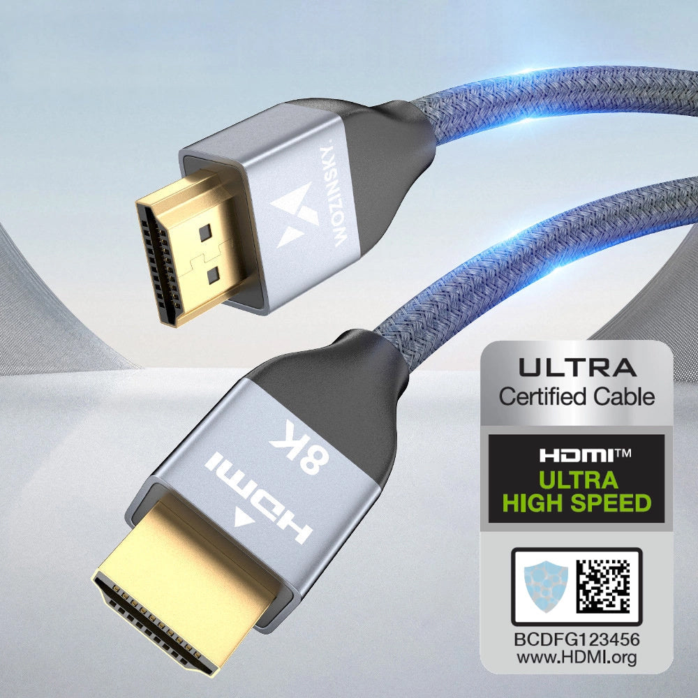 WZK Ultraboost Video Kabel, HDMI - HDMI, 8K, 3m, Grau WHDMI-30 WHDMI-30 