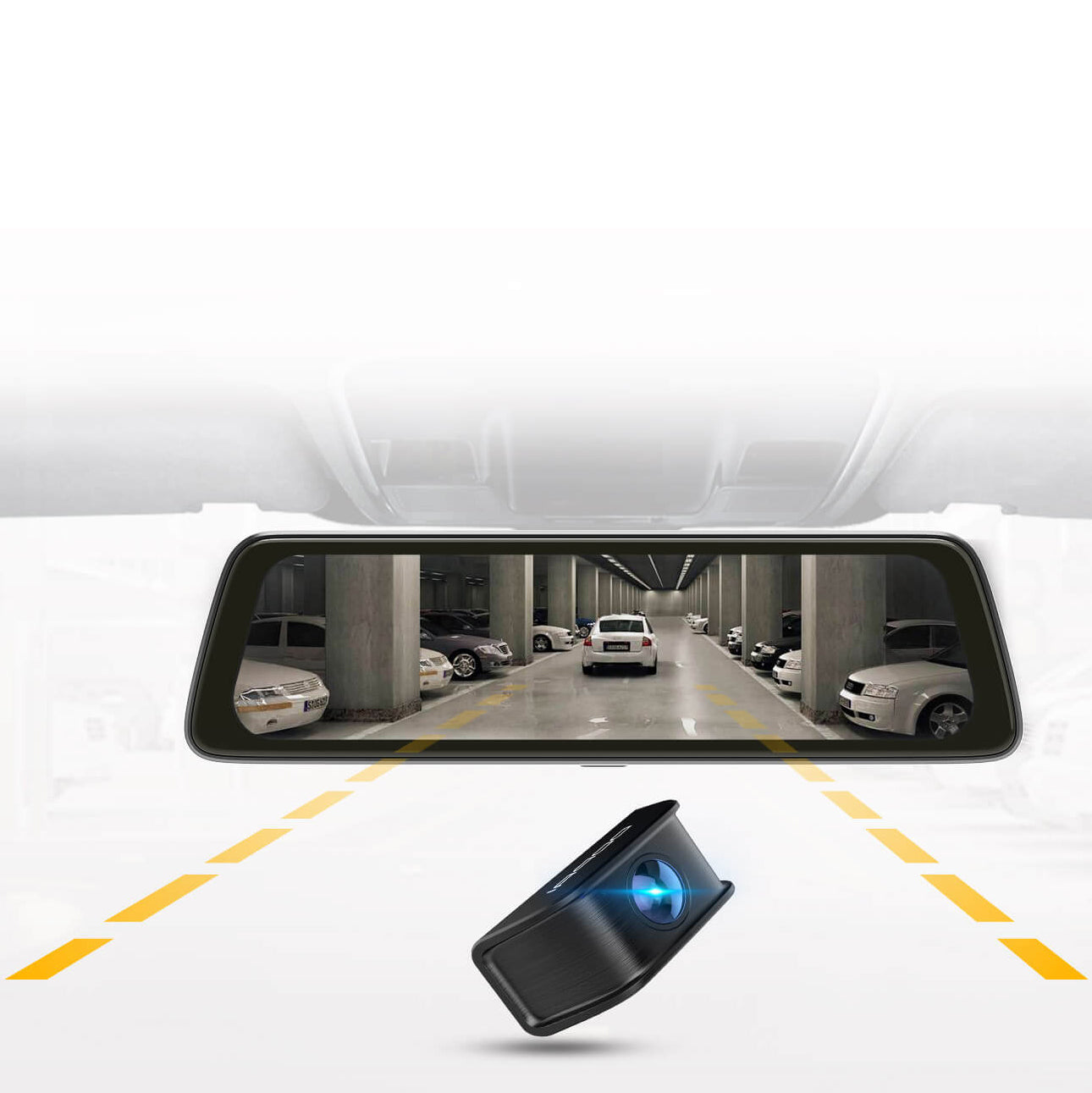 Caméra Auto Avant Arrière DDPAI mola E3, 2K, Wi-Fi