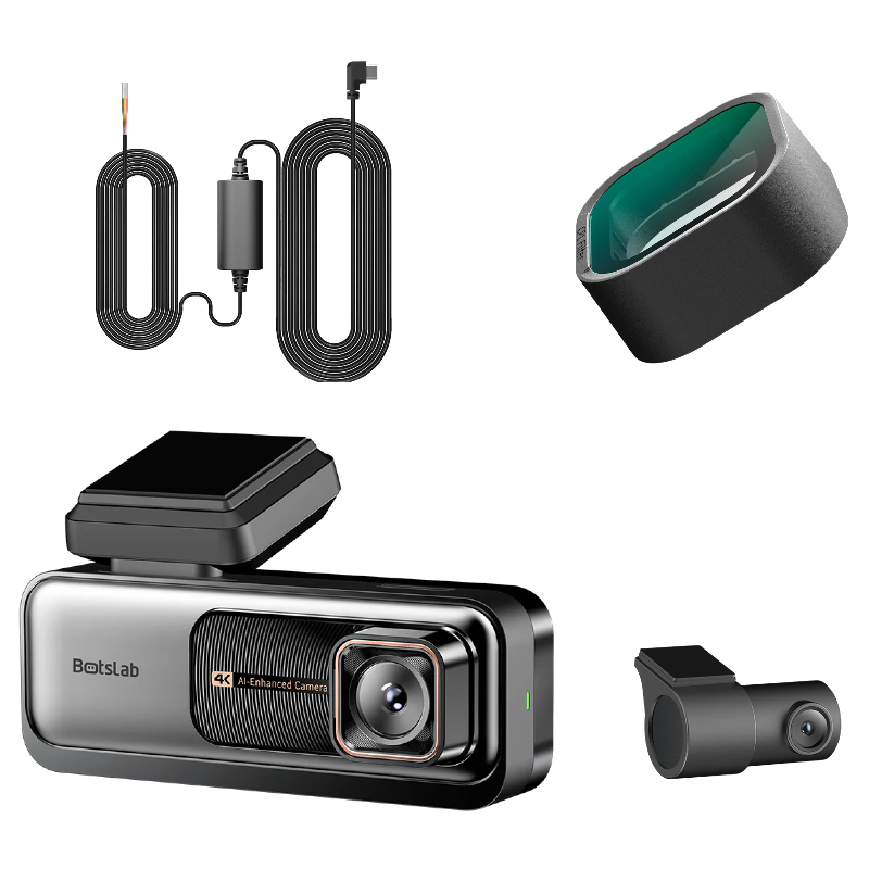 Caméra Auto Avant Arrière Botslab G980H Pro, 4K, Wi-Fi, GPS, Écran 2,45 pouces