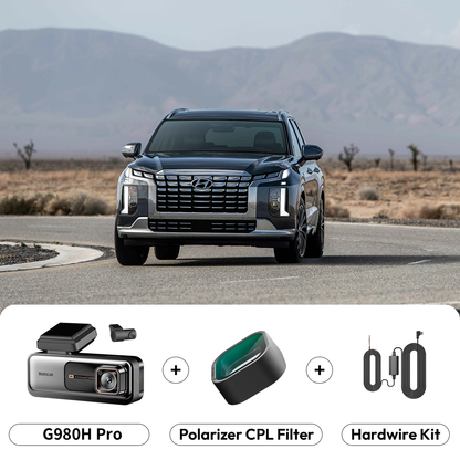 Caméra Auto Avant Arrière Botslab G980H Pro, 4K, Wi-Fi, GPS, Écran 2,45 pouces