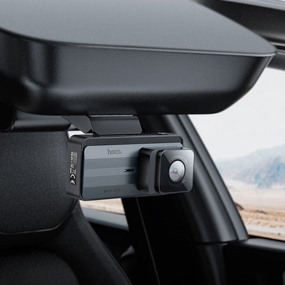 Caméra Auto Avant Arrière HOCO DV12, 2K, Wi-Fi, GPS, Écran 3.69 pouces
