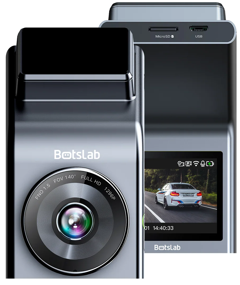 Front- und Rückfahrkamera Botslab G300H Plus, 4K, Wi-Fi, GPS, 2,4-Zoll-Display