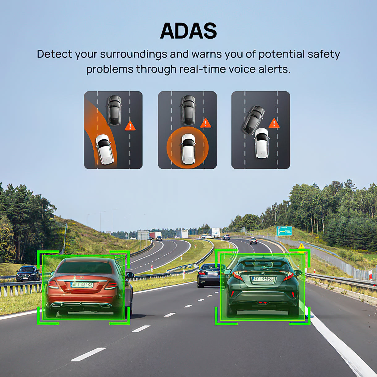 Caméra Auto Avant Arrière 70mai Dash Cam A510, 3K, GPS, Wi-Fi, Écran 2 pouces