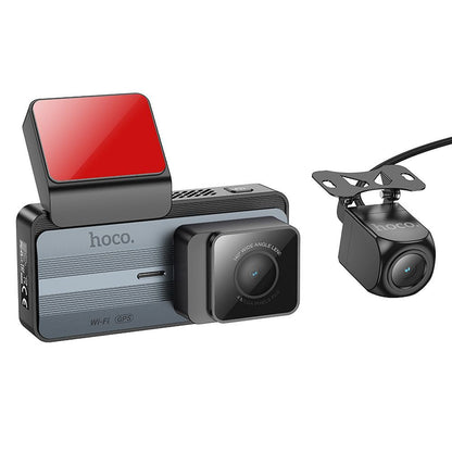 Caméra Auto Avant Arrière HOCO DV12, 2K, Wi-Fi, GPS, Écran 3.69 pouces