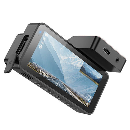 Caméra Auto Avant Arrière HOCO DV12, 2K, Wi-Fi, GPS, Écran 3.69 pouces