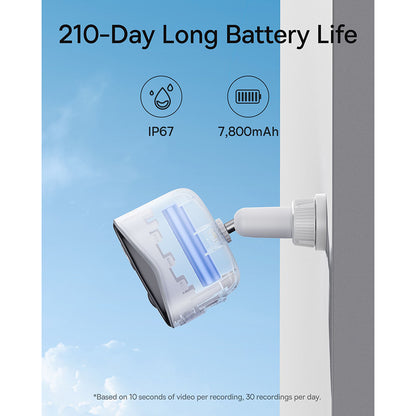 Überwachungskamera Baseus N1, Wi-Fi, 2K, IP67, Außenbereich, Weiß S0TZ002130