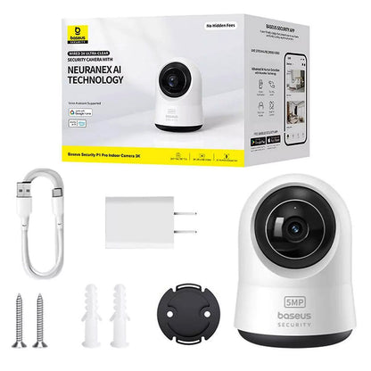 Caméra de Surveillance Baseus P1 Pro, Wi-Fi, 3K, Intérieur S0TW002131