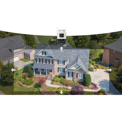 Caméra de Surveillance Imou Cruiser Dual 2 Pro, Wi-Fi, 2.5K + 2.5K, IP65, Extérieur IPC-S7XFP-8U0WED