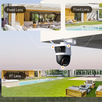Caméra de Surveillance Imou Cruiser Triple, Wi-Fi, 3K + 2K, IP65, Extérieur IPC-S7UP-11M0WED