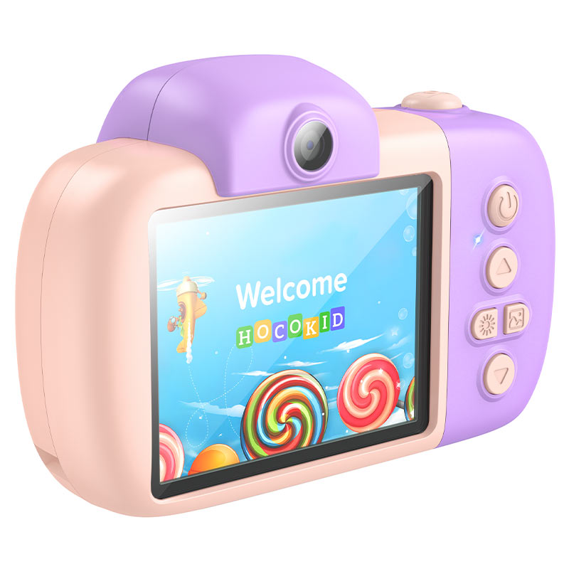 Caméra Numérique HOCO DV201 Kids, 1080P, 2MP, Rose