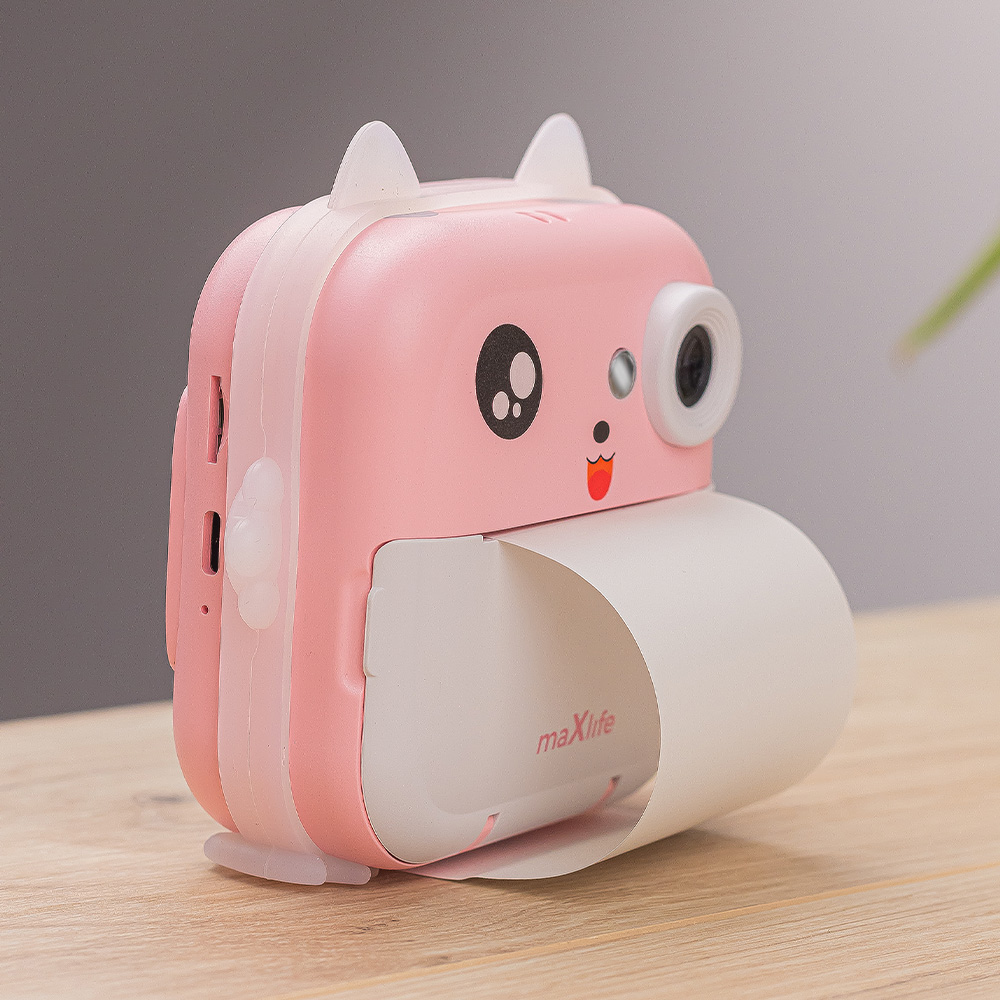 Digitalkamera mit Druckfunktion MaXlife MXPC-100 Kids, Rosa