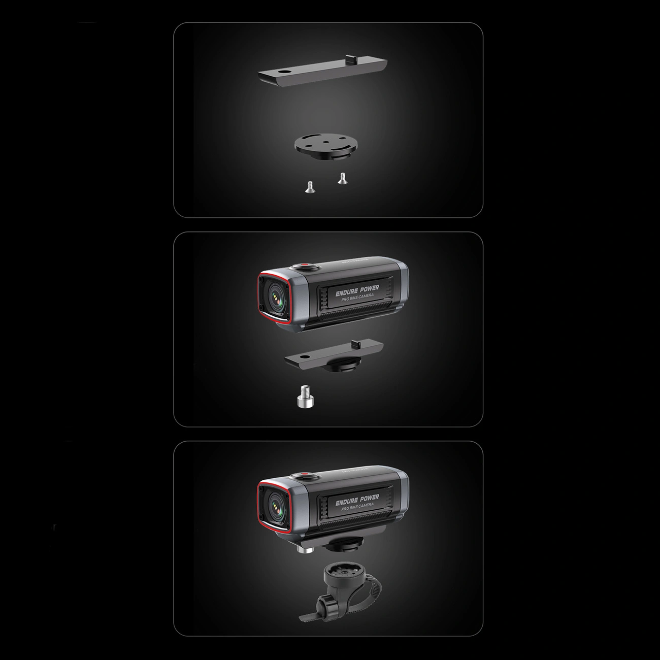 Akeeyo 710 Lite Sports Camera for Bicycle / Motorcycle, 2K, Wi-Fi, Black