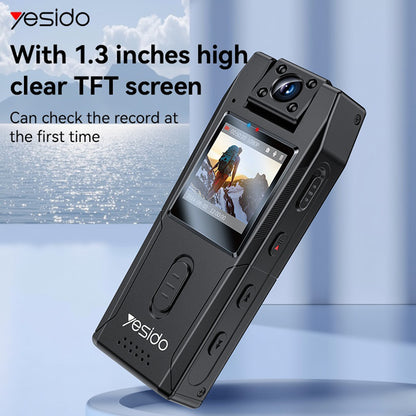 Caméra Sport Yesido KM25, 1080P, Écran 1.3 pouces, Noire