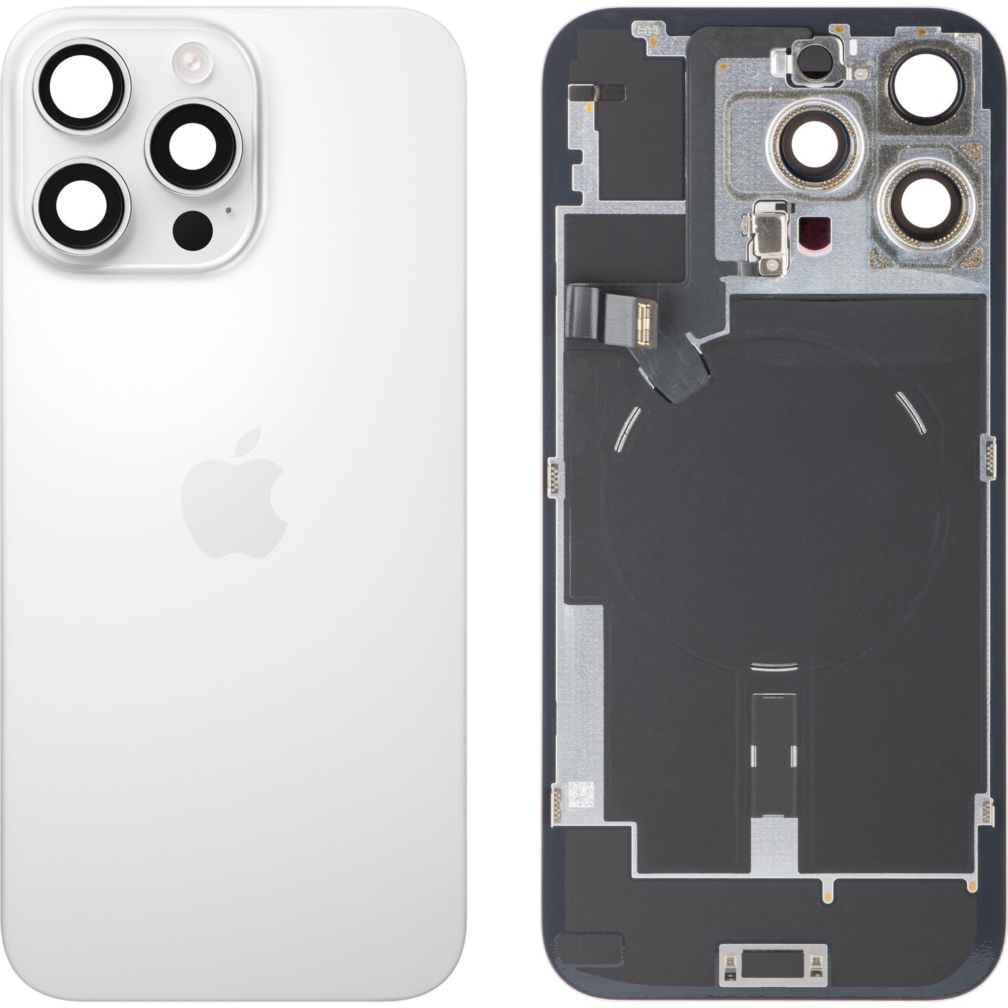 Apple iPhone 16 Pro Max Battery Cover, White (White Titanium), Swap