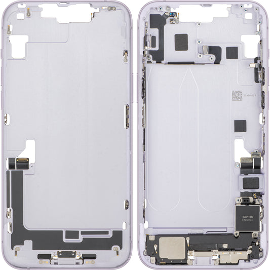 Apple iPhone 14 Plus Batteriedeckel, mit Mittelgehäuse, Vollständige Teile, Lila, Swap