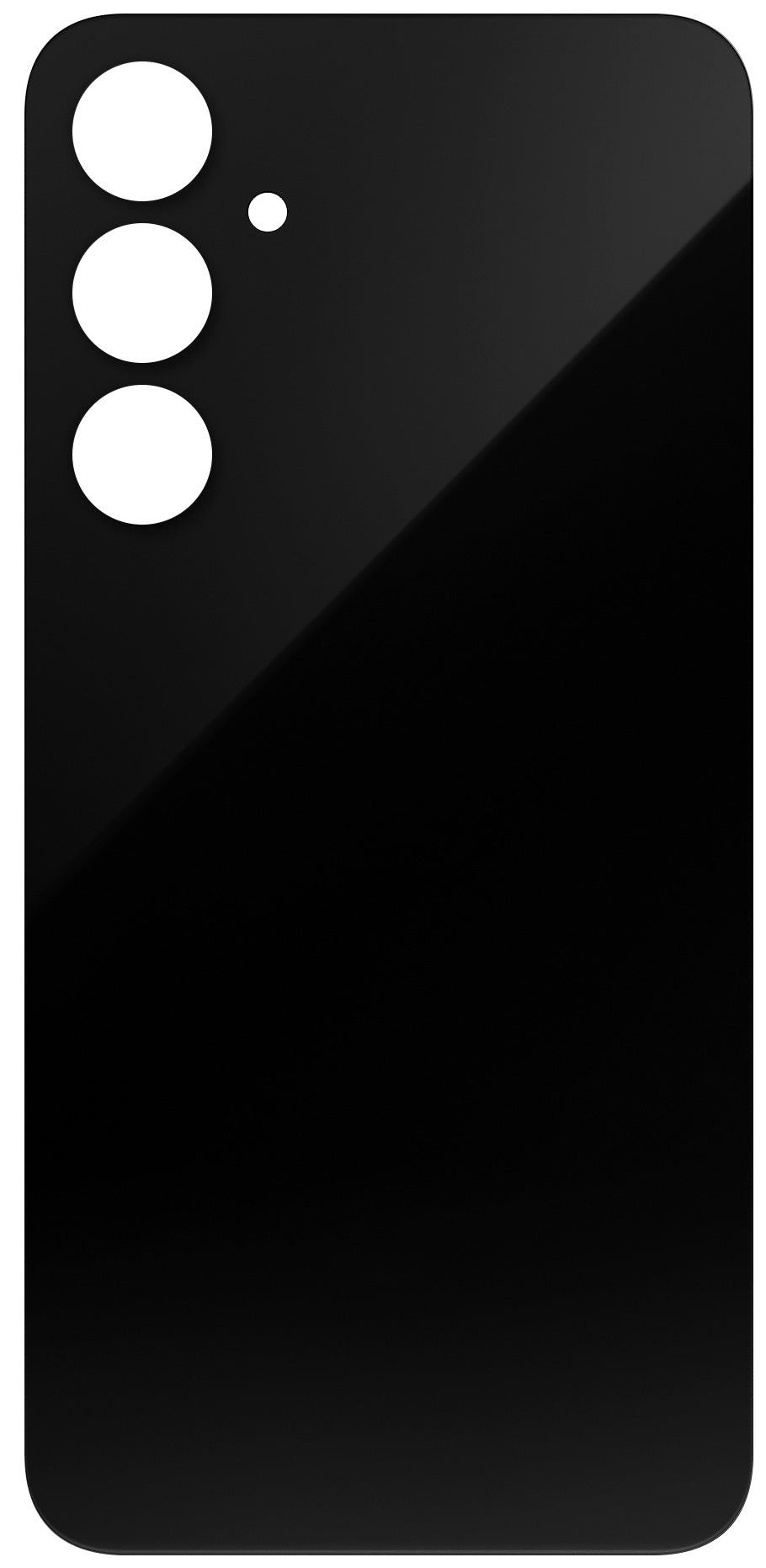 Couvercle de batterie compatible avec Samsung Galaxy A35 5G A356, Noir