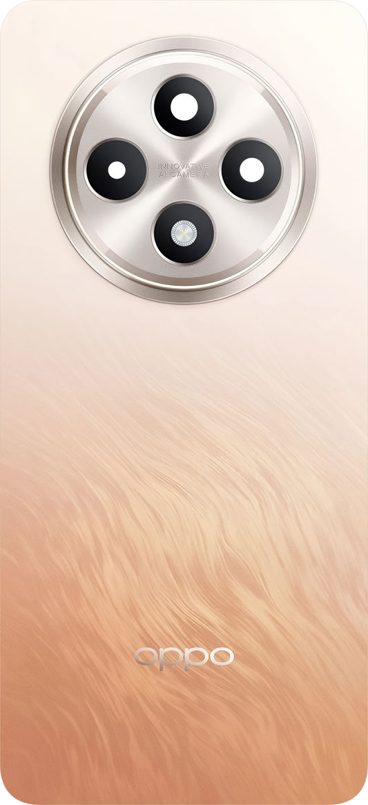 Couvercle de Batterie Oppo Reno12 F, Orange (Amber Orange), Service Pack 621033000344