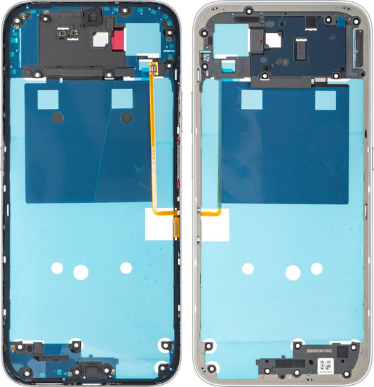 Mittelgehäuse Honor 600 Smart, Weiß (Meteor Silber), Service Pack 9707ADNS
