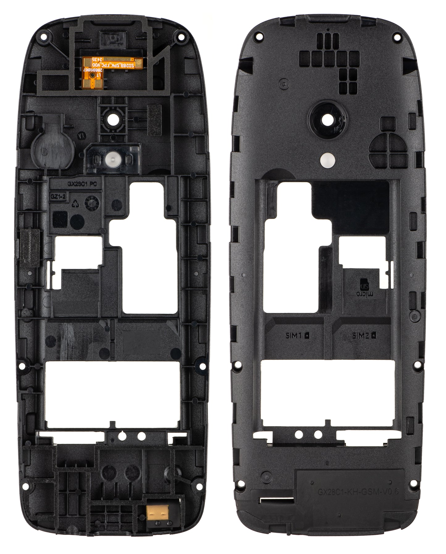 Mittelabdeckung für NOKIA 6310 (2024), Schwarz