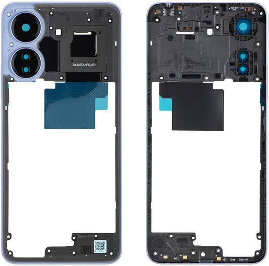 Mittelgehäuse Xiaomi Poco C65, Lila, Service Pack 560003C3UP00