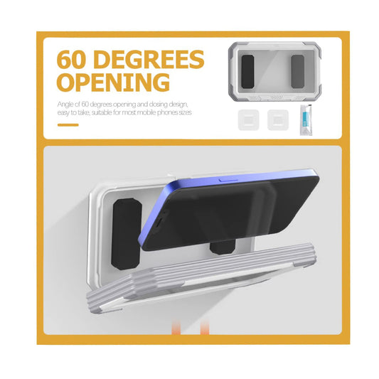 Coque Murale avec Membrane Tactile Techsuit LC-888 pour Téléphone, Étanche, Gris