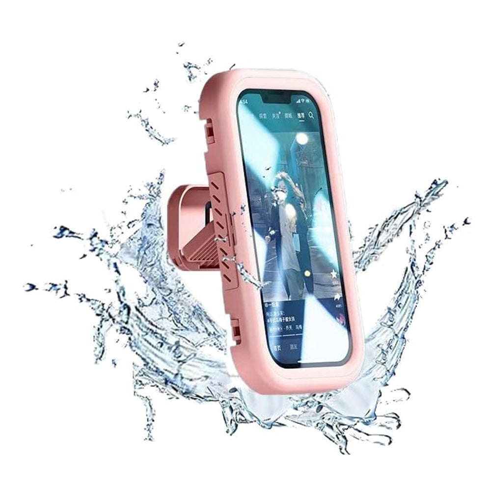 Techsuit LC-999 Wall Case with Touch Membrane for Phone, Waterproof, Pink
