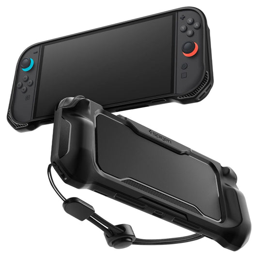 Spigen Rugged Armor Schutzhülle für Nintendo Switch 2 Konsole, Schwarz ACS09075