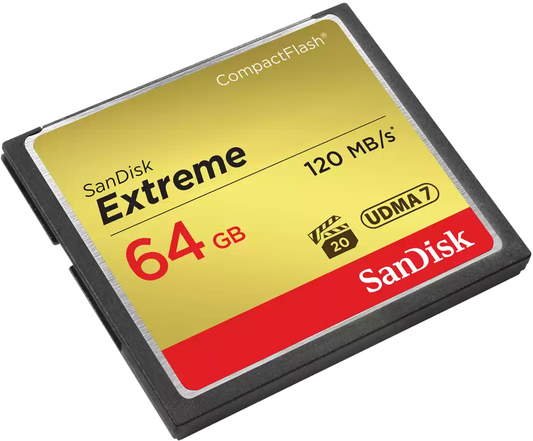 Carte mémoire CompactFlash SanDisk Extreme, 64Gb, UDMA 7 SDCFXSB-064G-G46