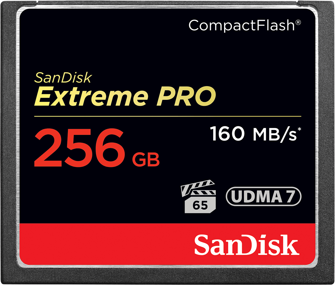 Carte mémoire CompactFlash SanDisk Extreme Pro, 256Gb, UDMA 7 SDCFXPS-256G-X46